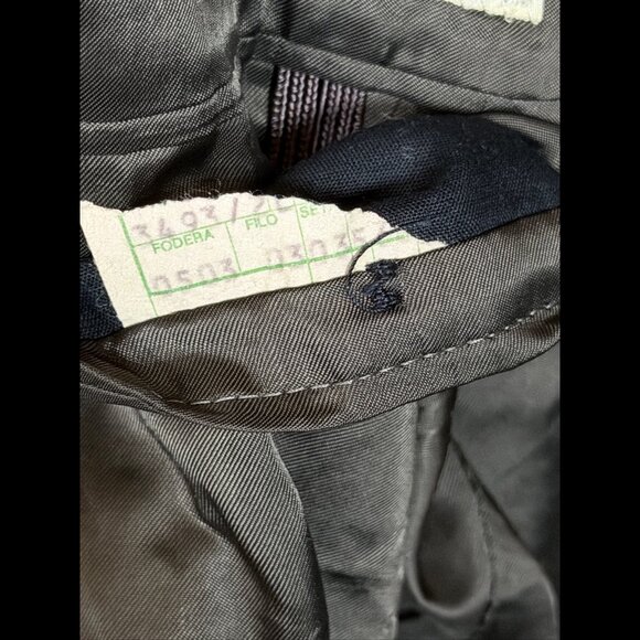 Giorgio Armani Blazer 40S Mens Blue Navy Mani 2-Button Jacket Suit Top - Picture 10 of 11